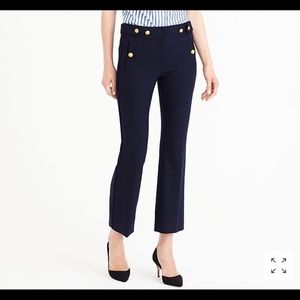 J. Crew Cropped Stretch Wool Pants
